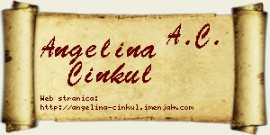 Angelina Ćinkul vizit kartica
